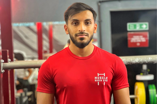 Red Muscle Fit Training Top